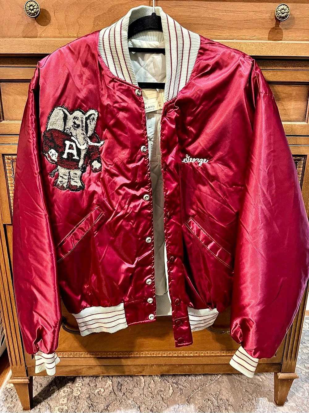 DeLong Men's Alabama Bomber Jacket Size XL